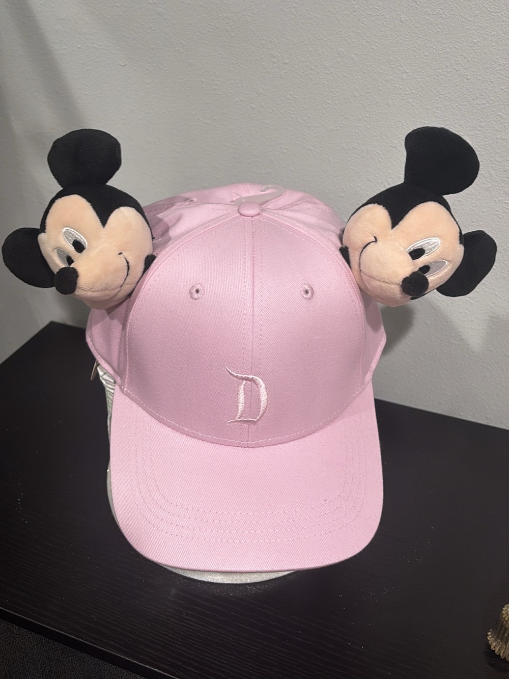 Disneyland Pink Customizable Cap with Mickey Mouse Plushies - NWT!!